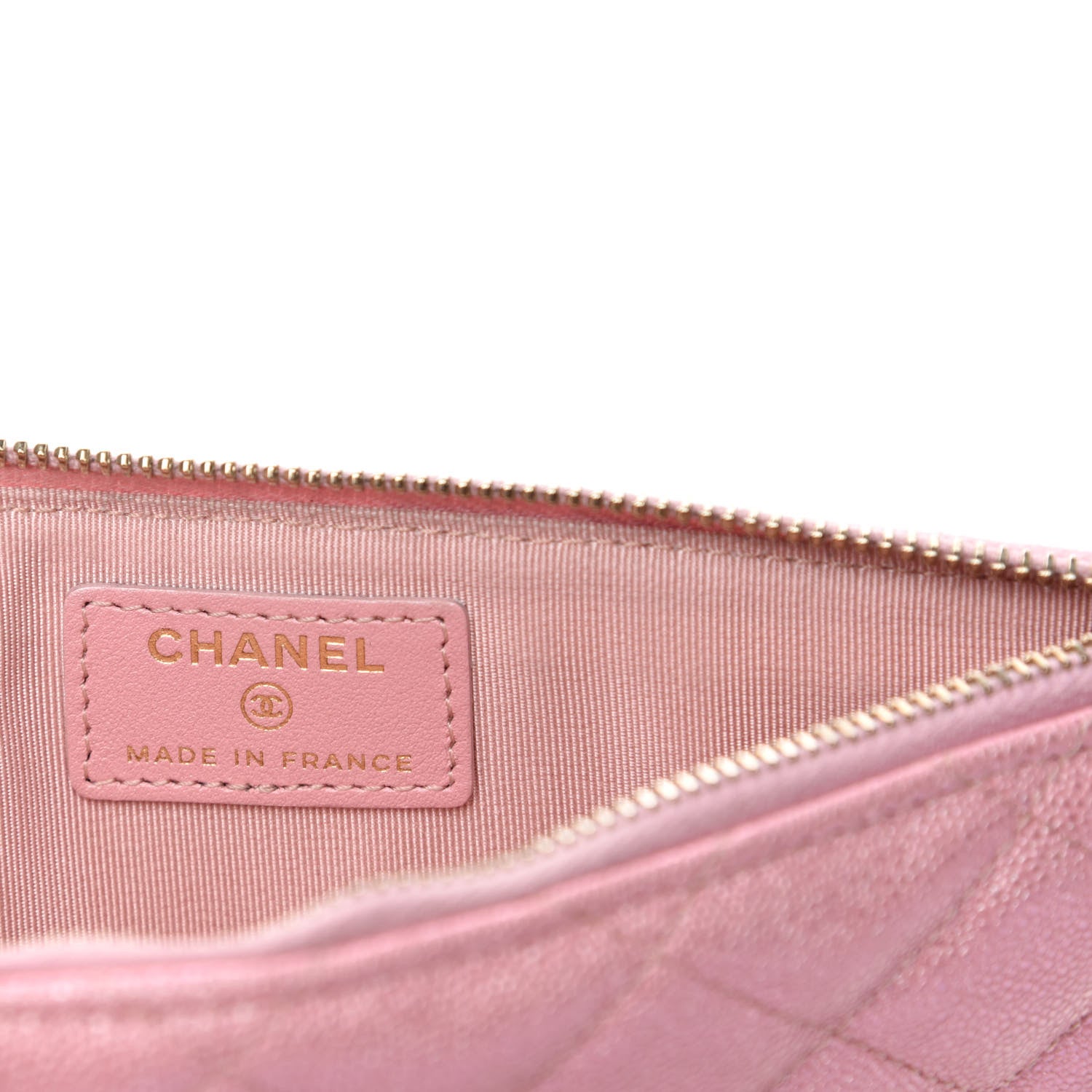 Chanel Iridescent Caviar Quilted Classic iPhone Pouch Rose Pink 6 of 8