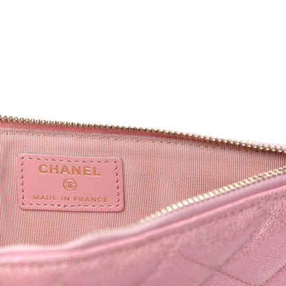 Chanel Iridescent Caviar Quilted Classic iPhone Pouch Rose Pink 6 of 8