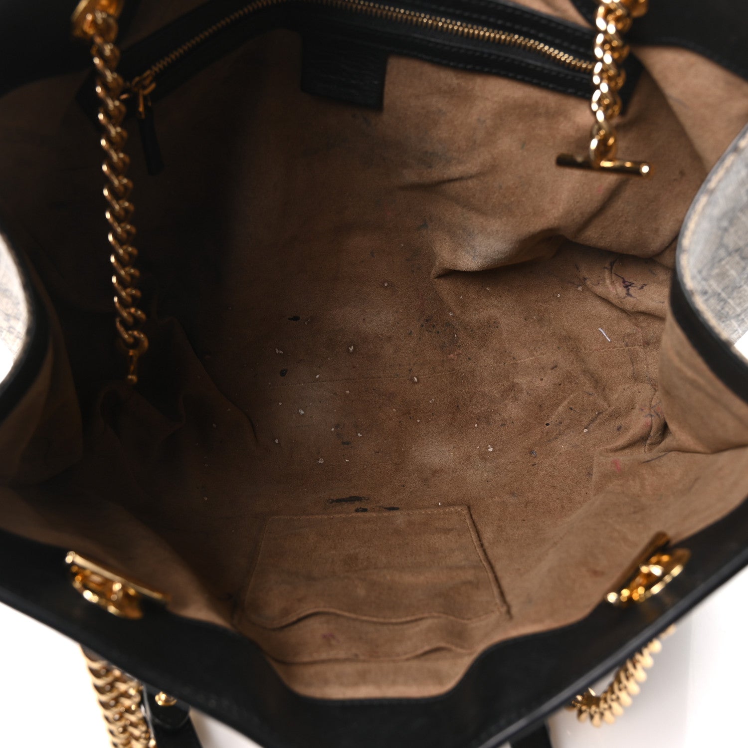 Gucci GG Supreme Monogram Medium Padlock Tote Black 1914963