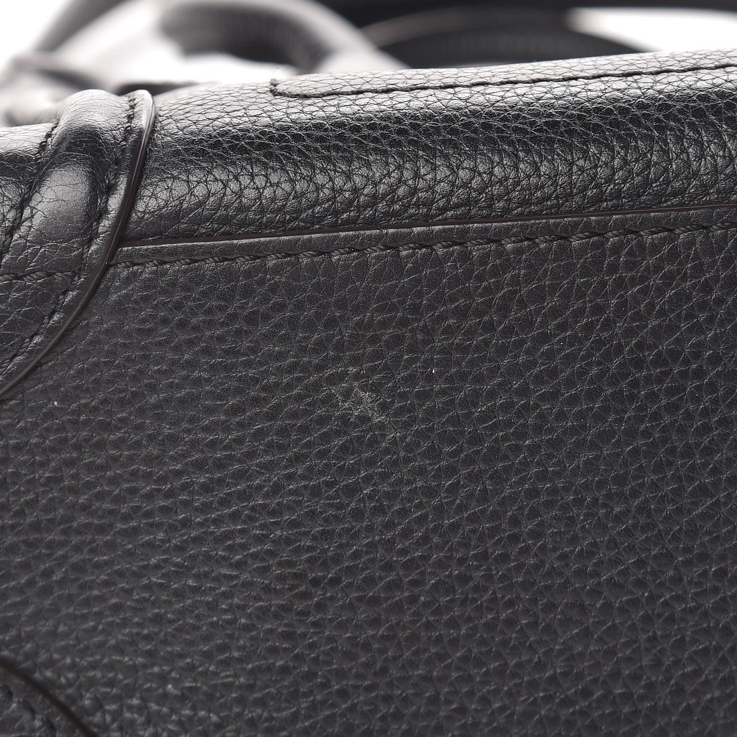 Celine Drummed Calfskin Nano Luggage Black 11 of 11