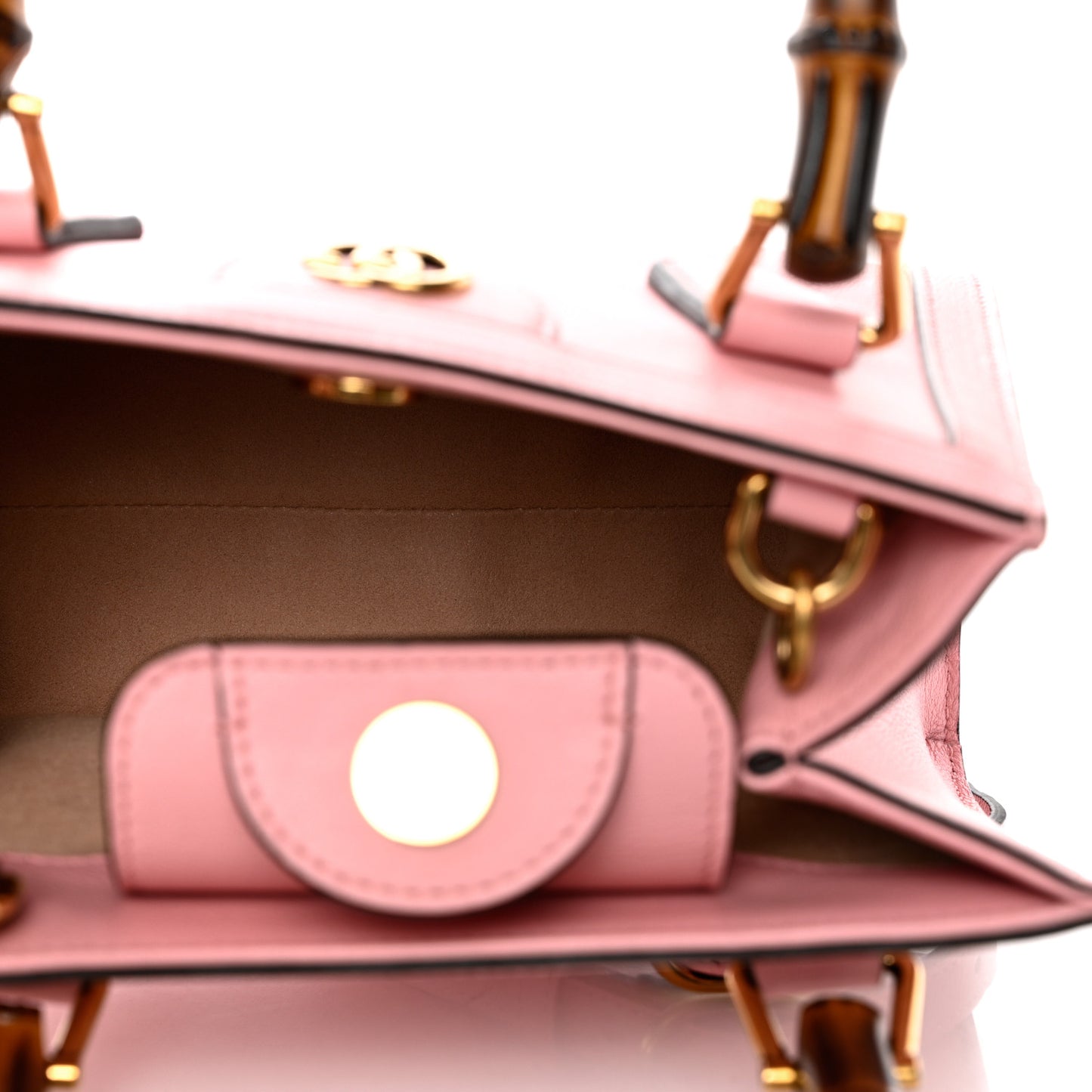 Wonka Grain Calfskin Mini Diana Tote Bag Wild Rose Fuxia Fluo