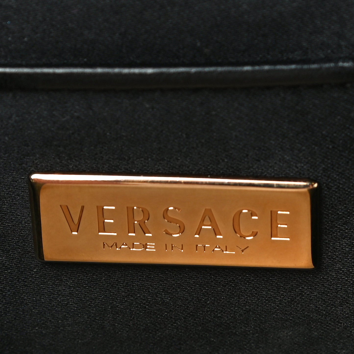 Satin Chain Satchel Black