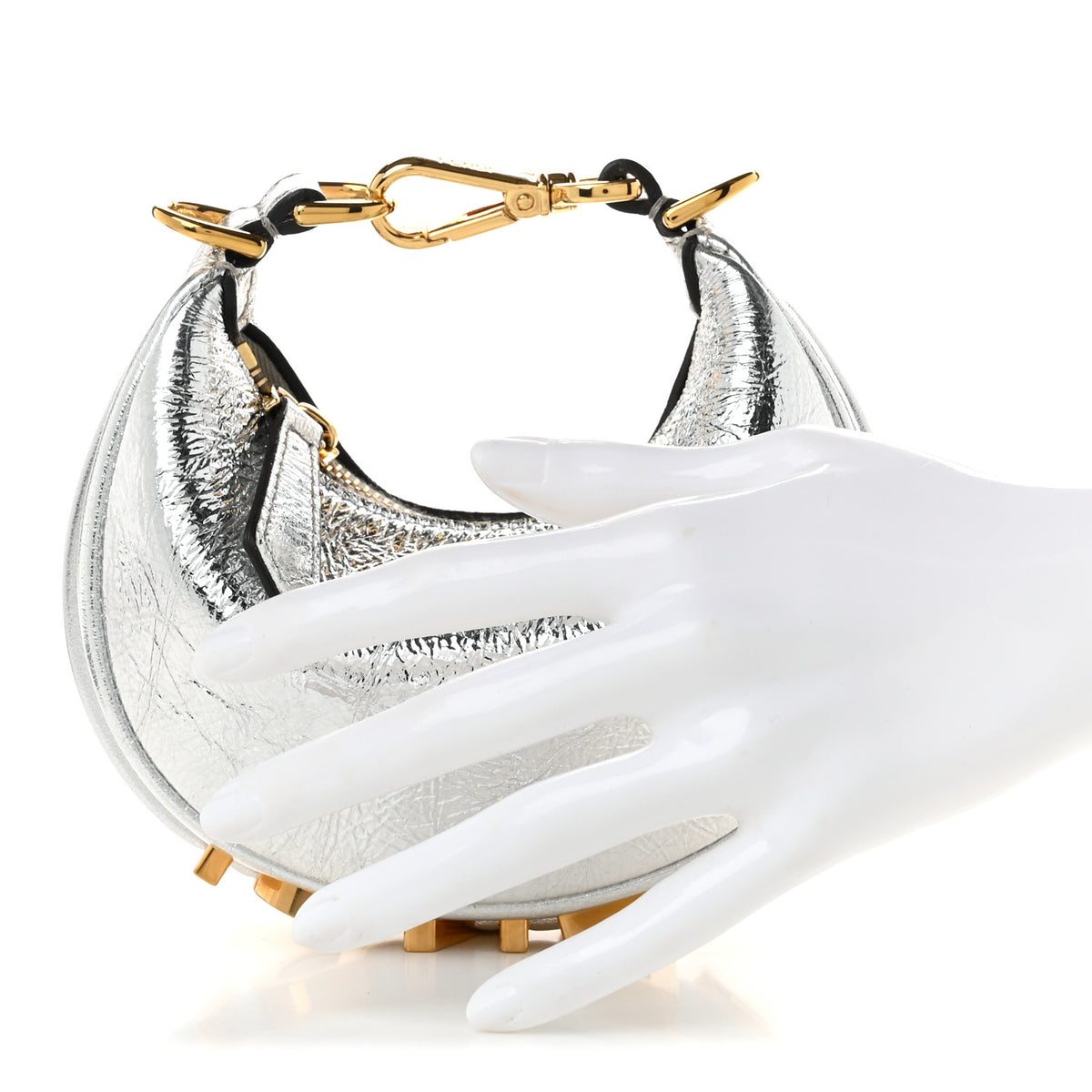 Rock Millenium Nano Fendigraphy Hobo Charm Argento