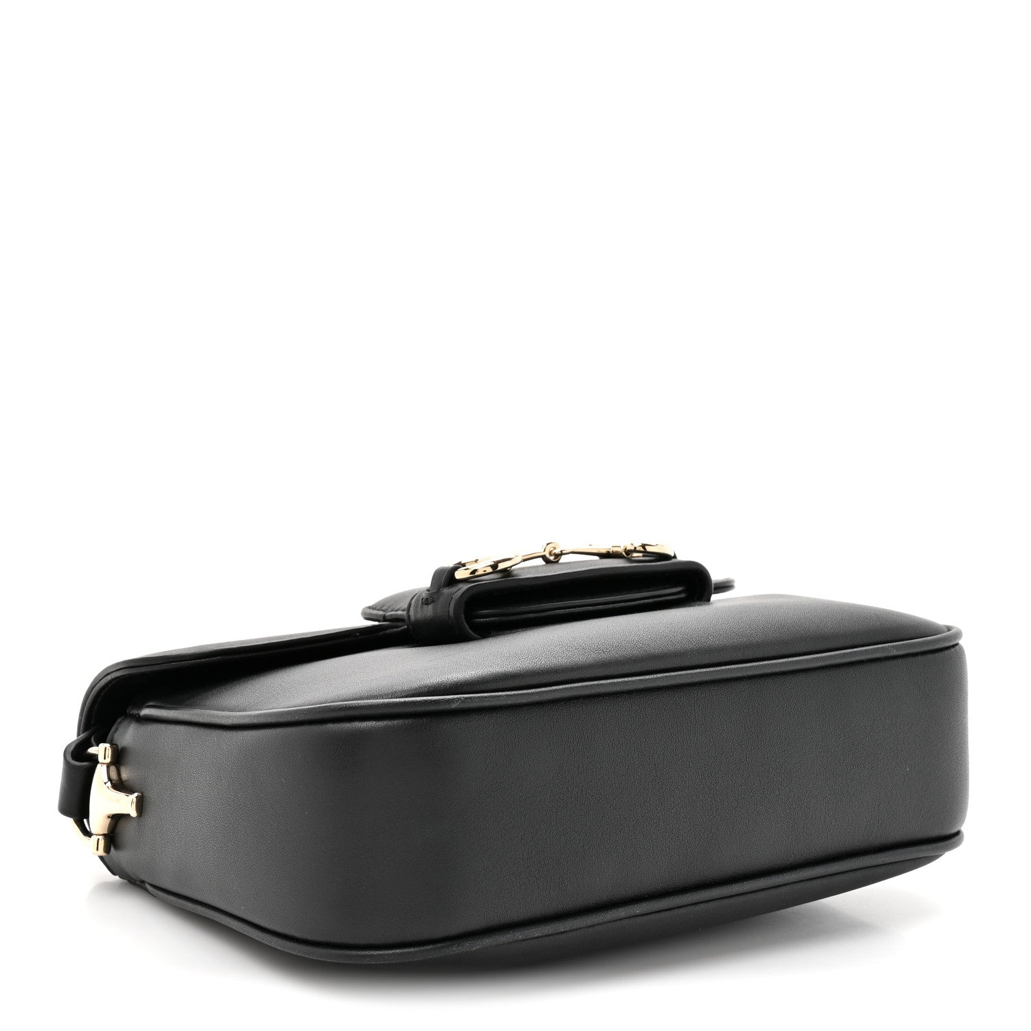 Gucci Arabella Calfskin Horsebit 1955 Soft Small Shoulder Bag Black 4 of 11