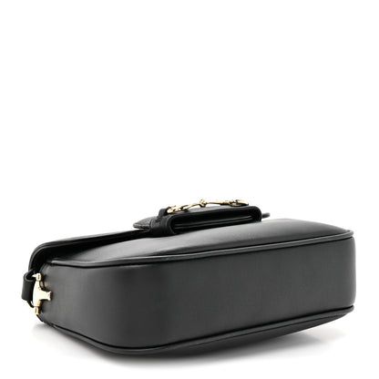 Gucci Arabella Calfskin Horsebit 1955 Soft Small Shoulder Bag Black 4 of 11