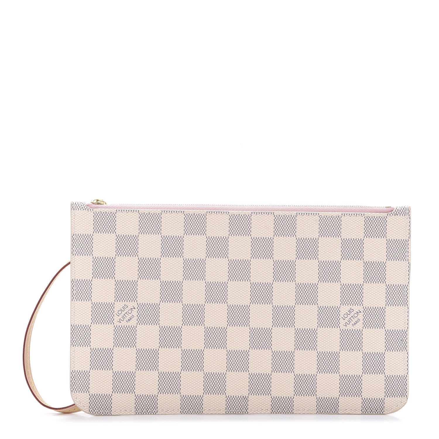 Louis Vuitton Damier Azur Neverfull MM GM Pochette Rose Ballerine 1 of 7
