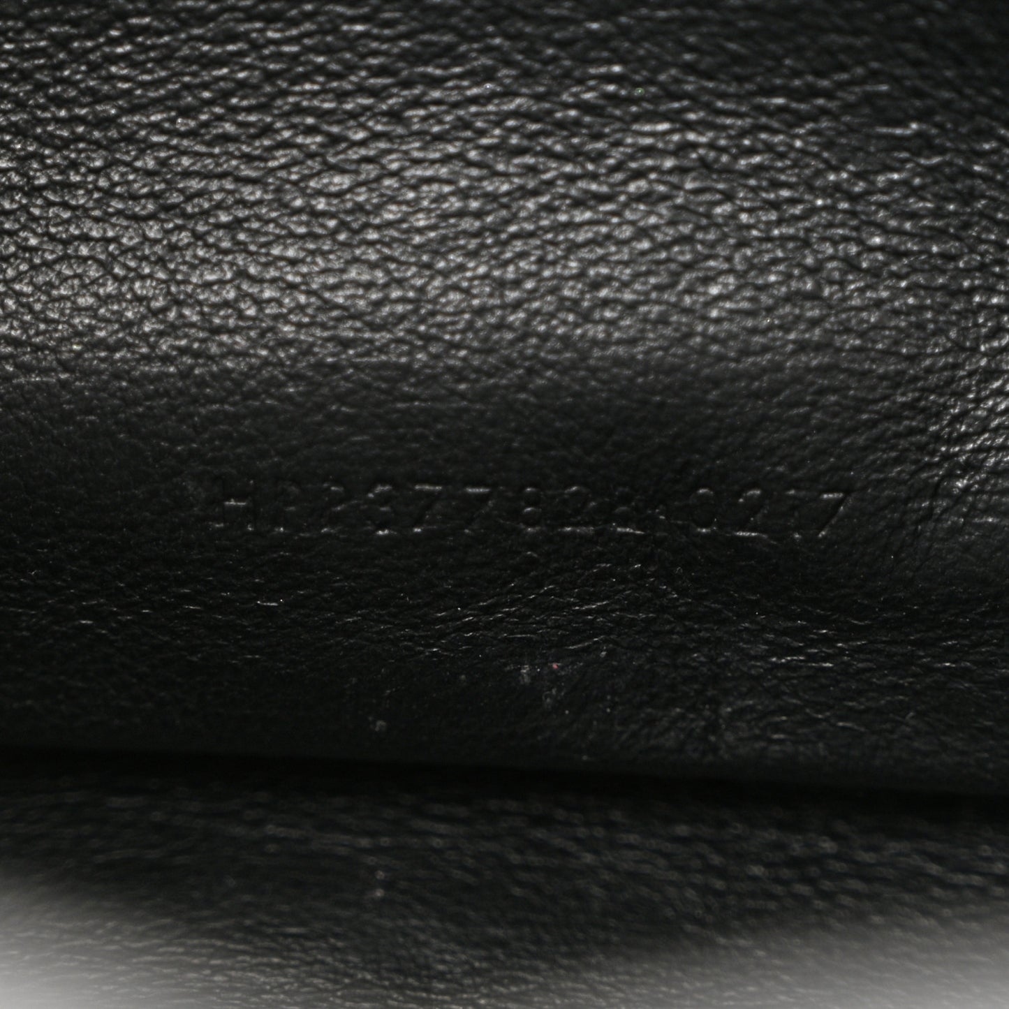 Grain De Poudre Matelasse Chevron Monogram Chain Wallet Black