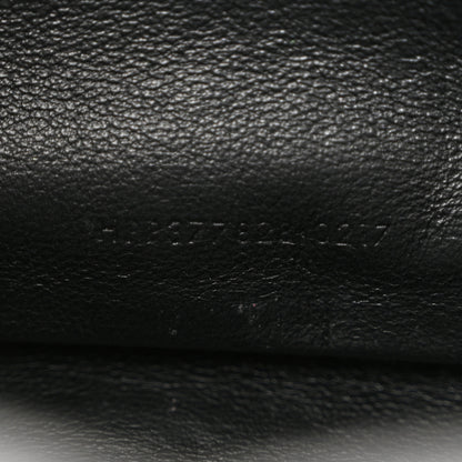 Saint Laurent Grain De Poudre Matelasse Chevron Monogram Chain Wallet Black 8 of 13
