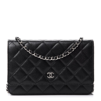 Chanel Caviar Quilted Wallet On Chain WOC Black 1 of 12