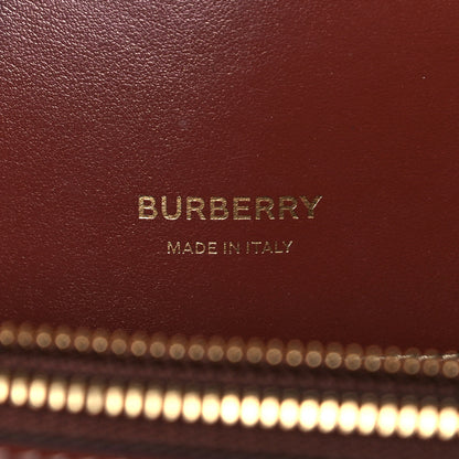 Burberry Calfskin Vintage Check Two Handle Title Bag Archive Beige 6 of 16