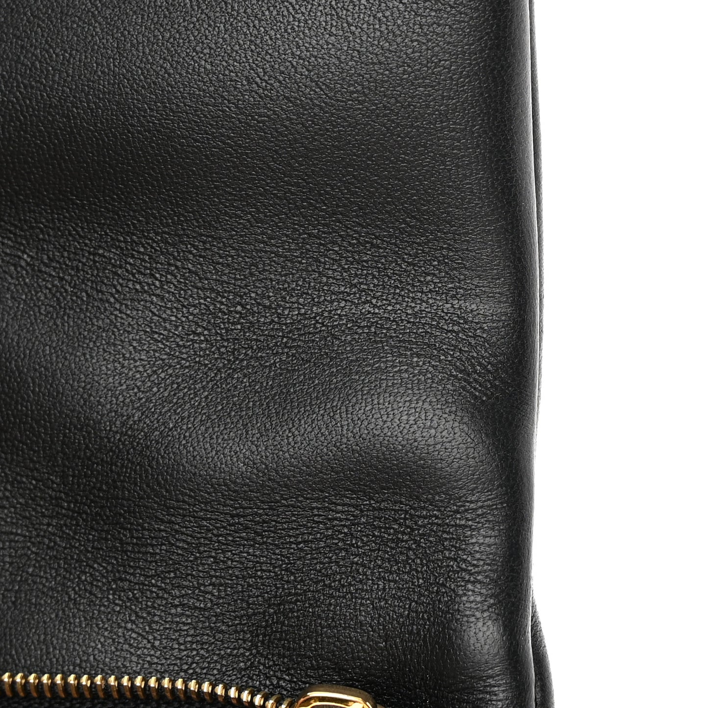 Lambskin Embossed Monogram Pochette Coussin Black