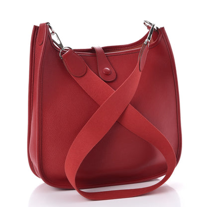 Hermes Togo Evelyne PM Rouge 3 of 9