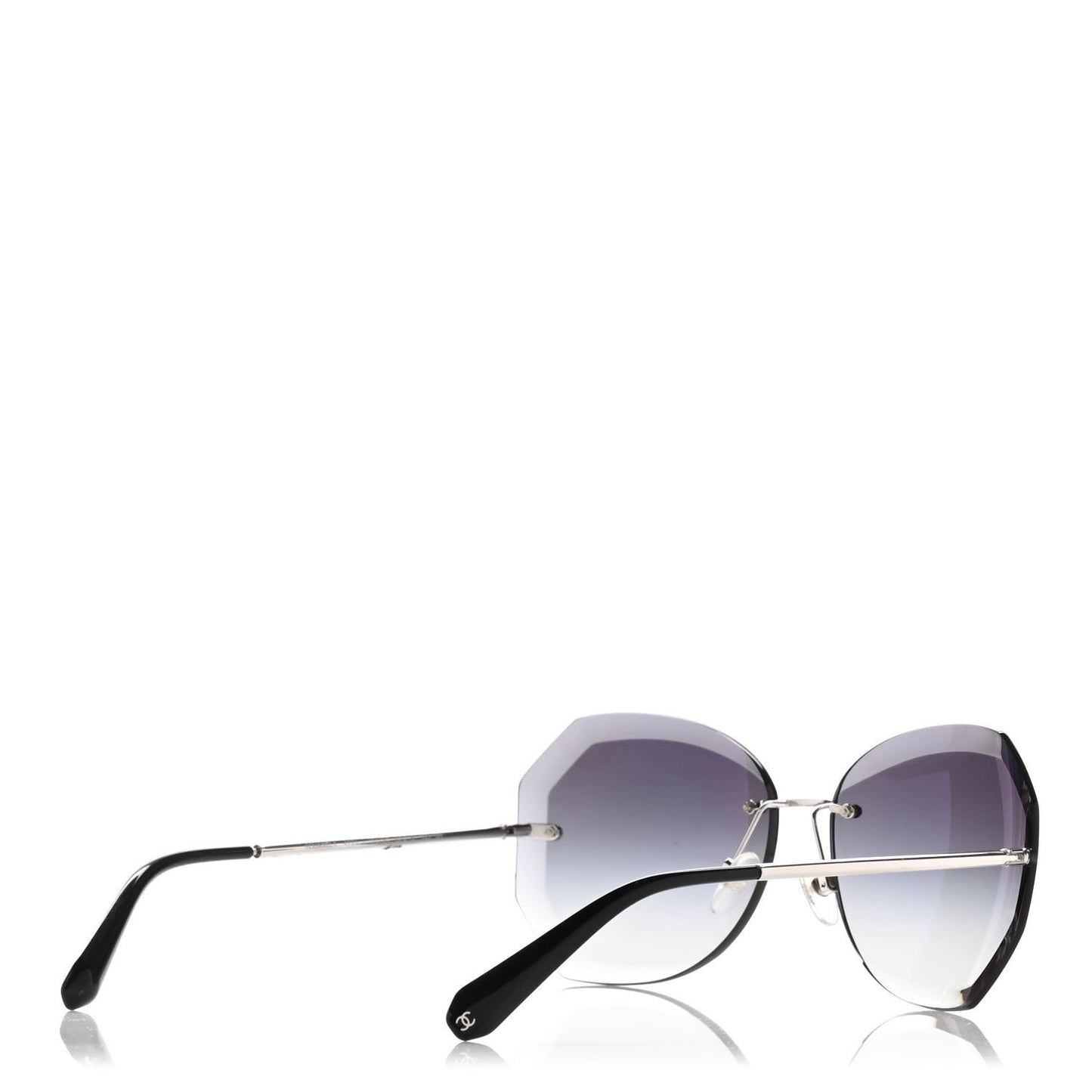Metal Spring Round Sunglasses 4220 Silver