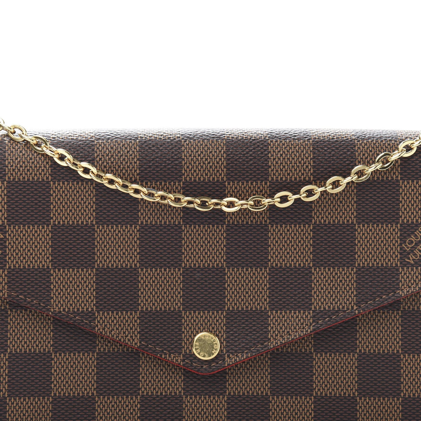 Damier Ebene Pochette Felicie Chain Wallet