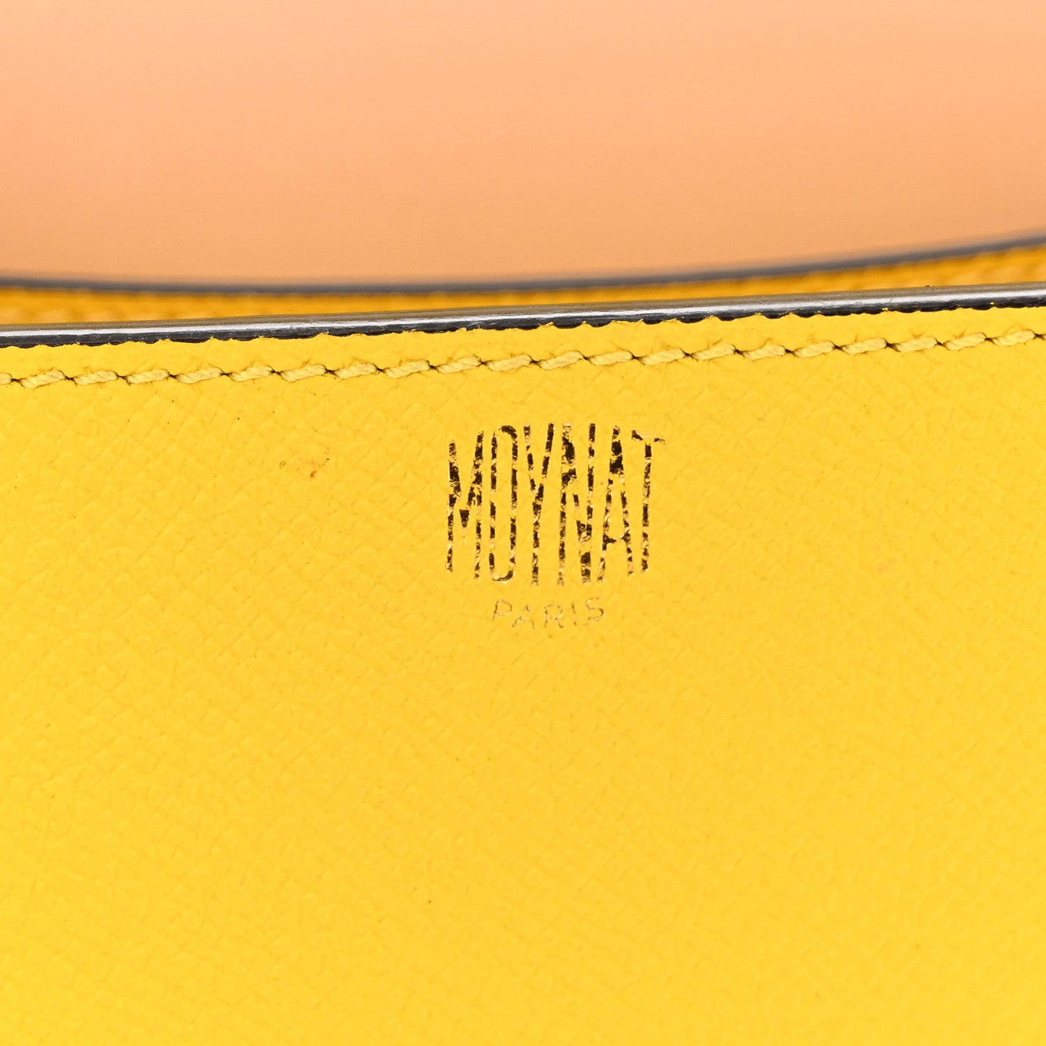 Moynat Carat Calfskin Flori PM Citrine 9 of 14
