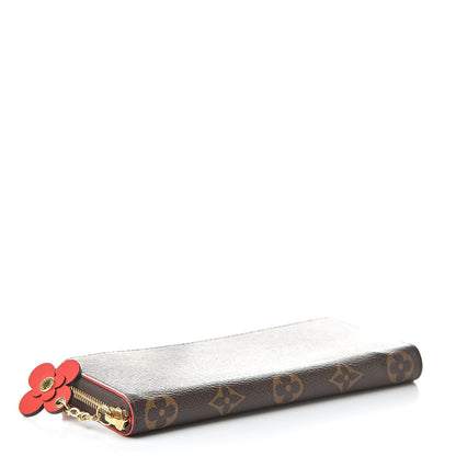 Louis Vuitton Monogram Blooming Flowers Clemence Wallet Coquelicot 4 of 8