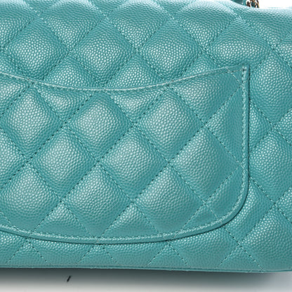Chanel Caviar Quilted Mini Rectangular Flap Turquoise 11 of 11