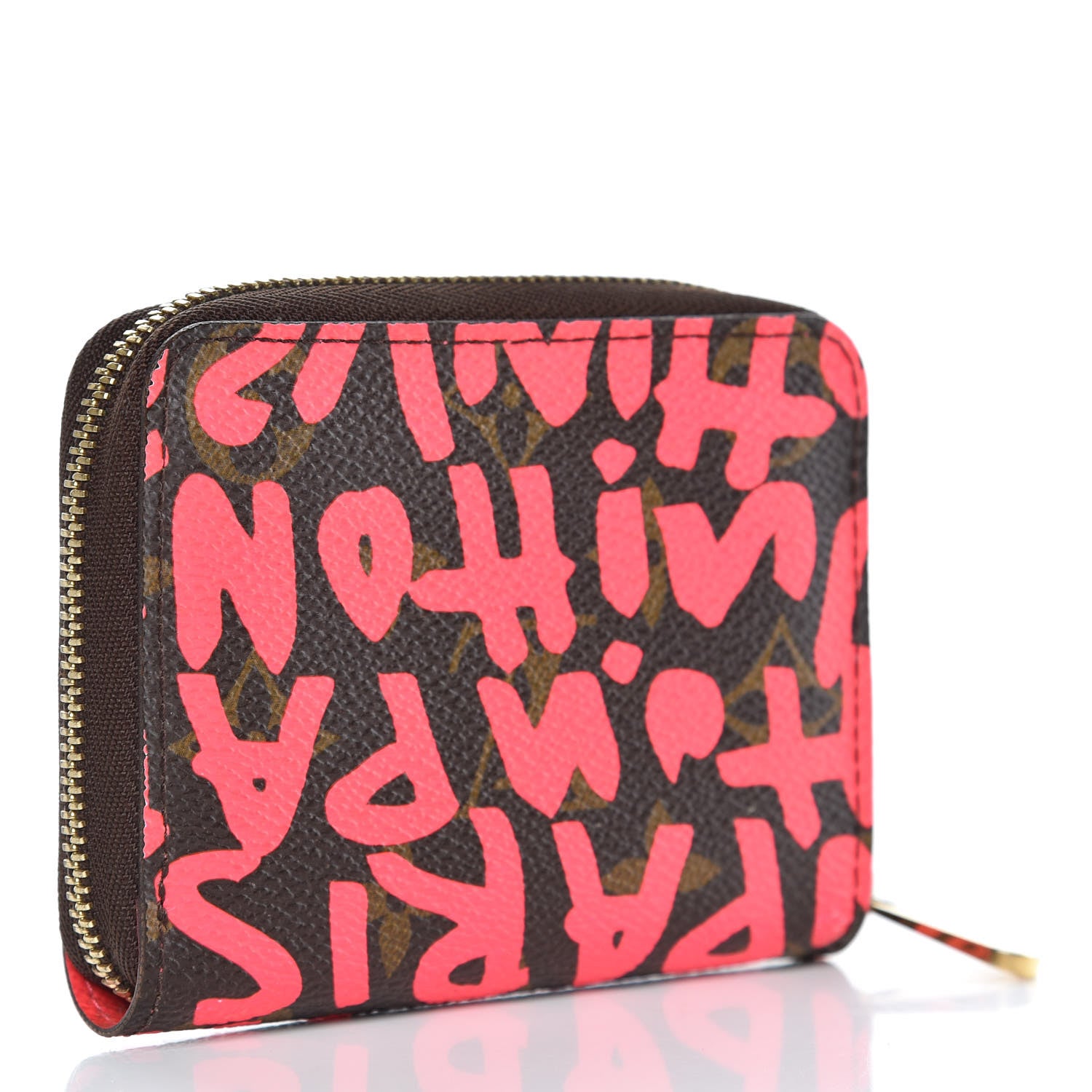 Louis Vuitton Monogram Graffiti Zippy Coin Purse Fuchsia 3 of 8