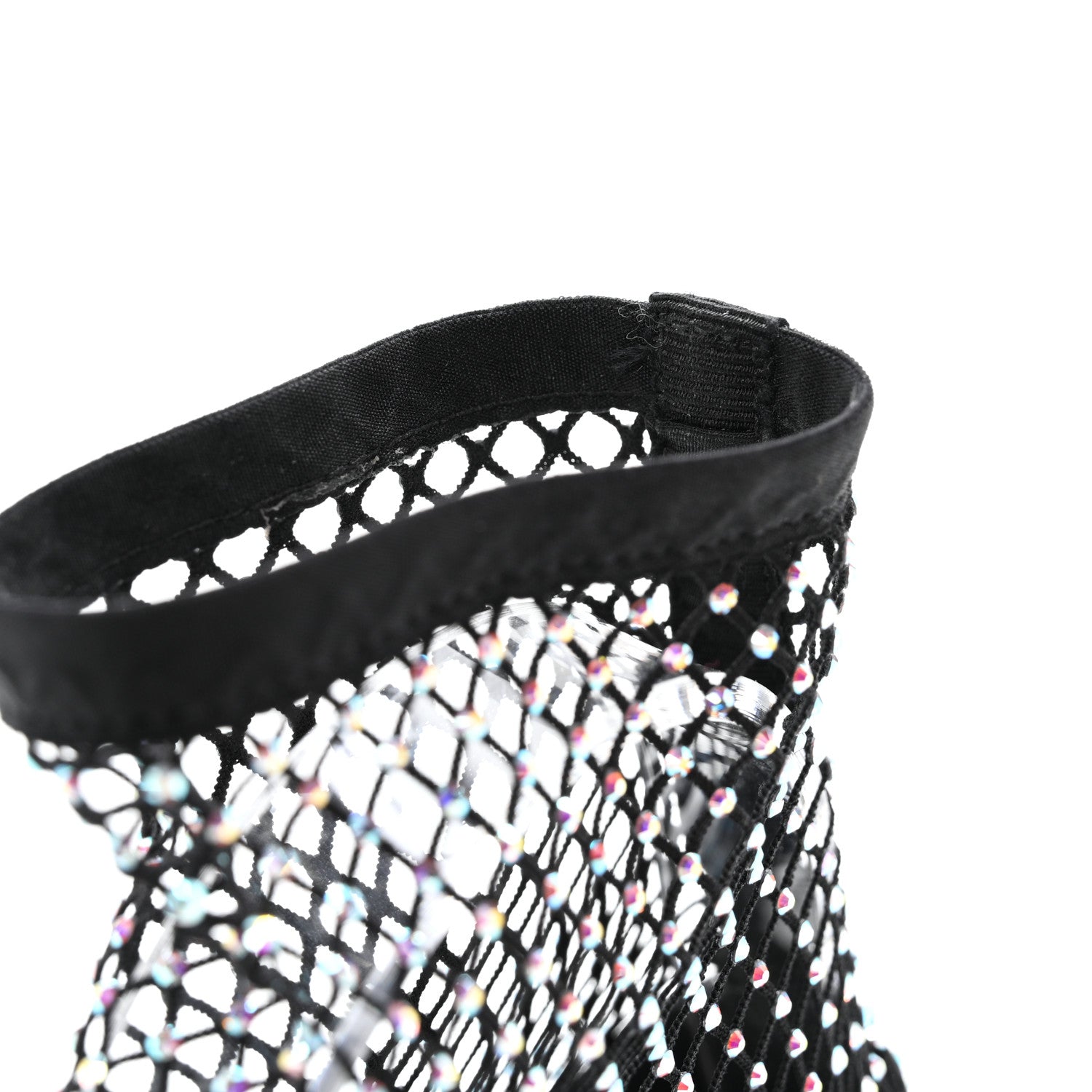 Chanel Resille Strass Kid Suede Patent Mary Jane Short Boots 38 Black 9 of 10
