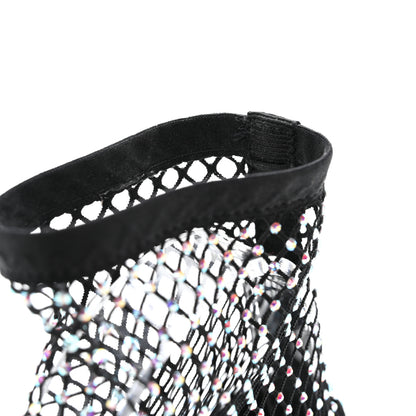 Chanel Resille Strass Kid Suede Patent Mary Jane Short Boots 38 Black 9 of 10