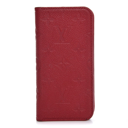 Louis Vuitton Empreinte iPhone X Folio Scarlet 1 of 8