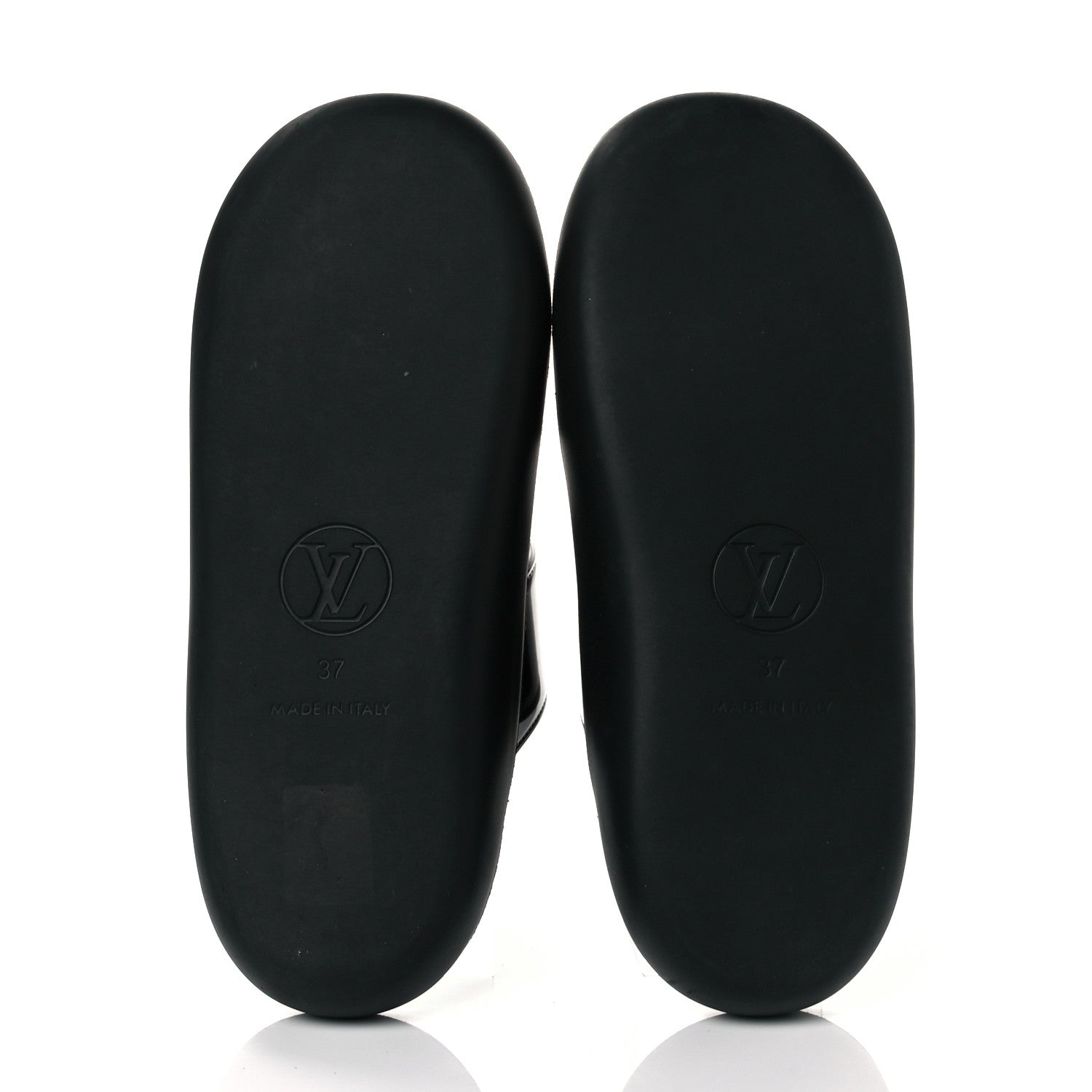 Louis Vuitton Monogram Sunbath Flat Mule Sandals 37 Black 5 of 9