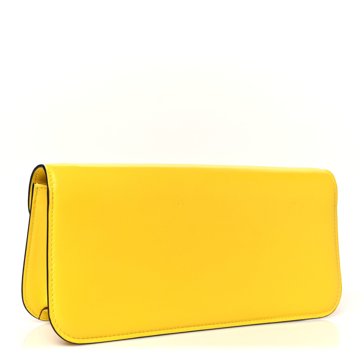 Valentino Garavani Calfskin Vlogo Loco Shoulder Bag Bright Lemon 3 of 10
