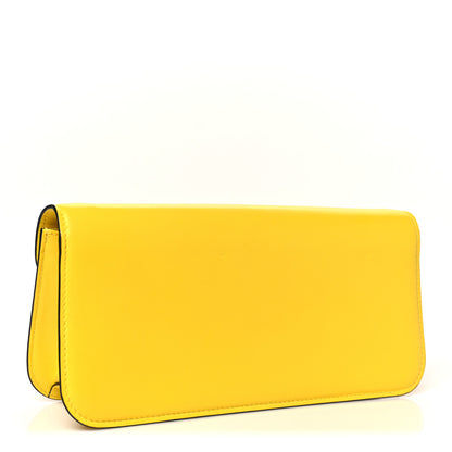 Valentino Garavani Calfskin Vlogo Loco Shoulder Bag Bright Lemon 3 of 10