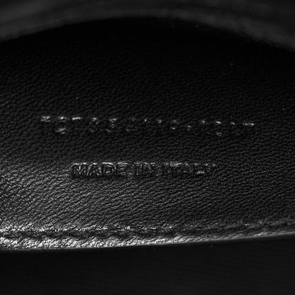 Saint Laurent Calfskin Crocodile Embossed Medium Classic Monogram Kate Tassel Satchel Black 8 of 11