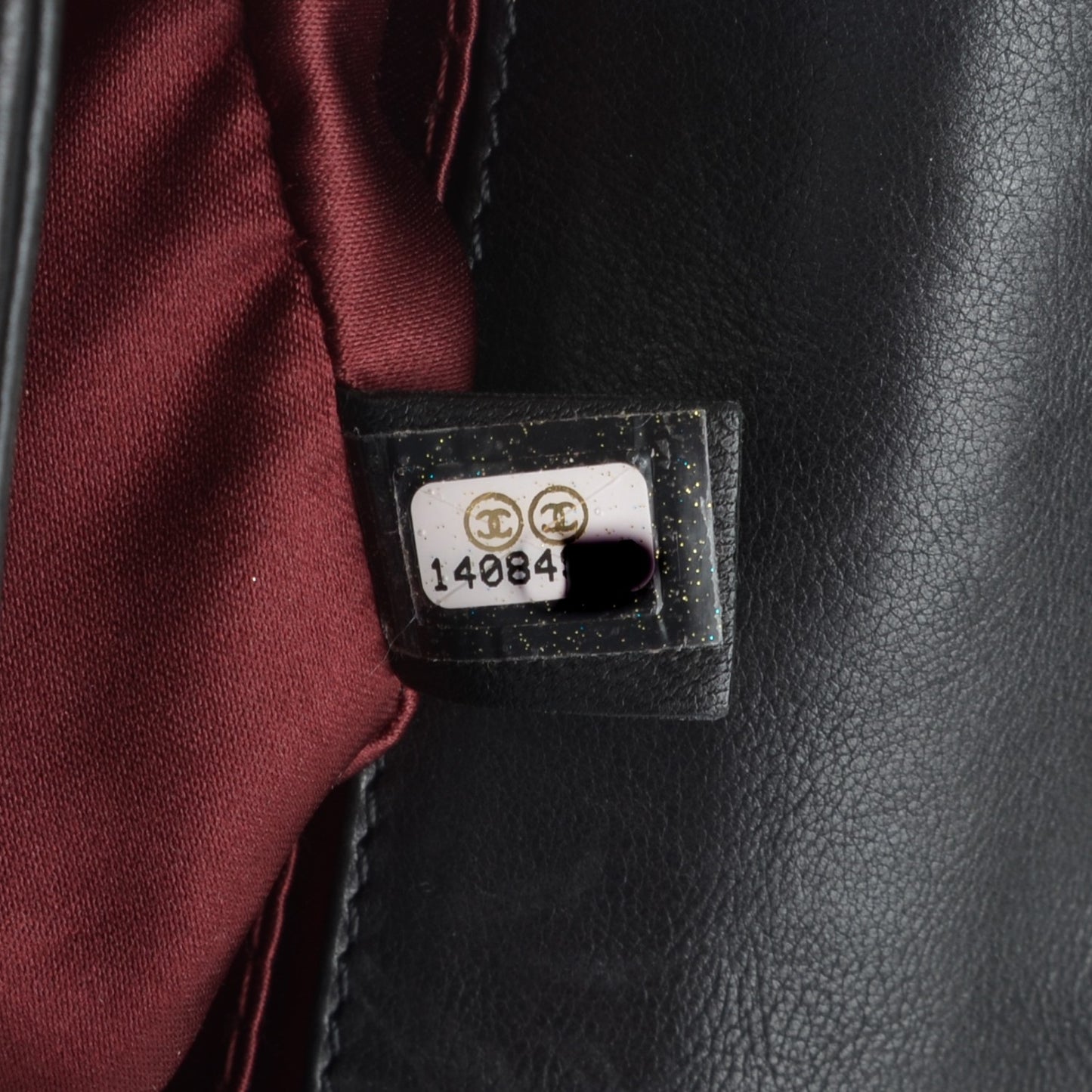 Calfskin Quilted Medium Lucky Symbols Flap Black