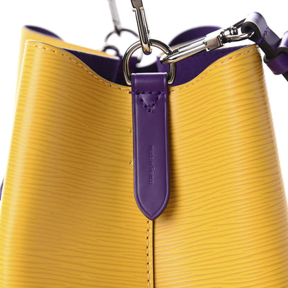 Louis Vuitton Epi NeoNoe MM Citron Violet 9 of 10