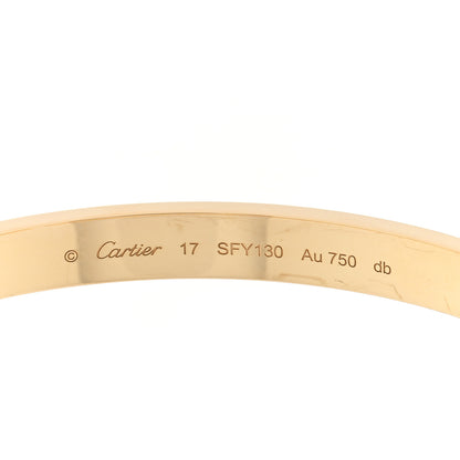 Cartier 18K Yellow Gold LOVE Bracelet 17 3 of 5