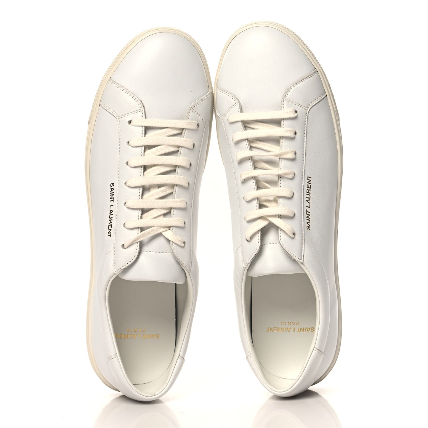 Calfskin Mens Andy Low Top Sneakers 45 Mystic White