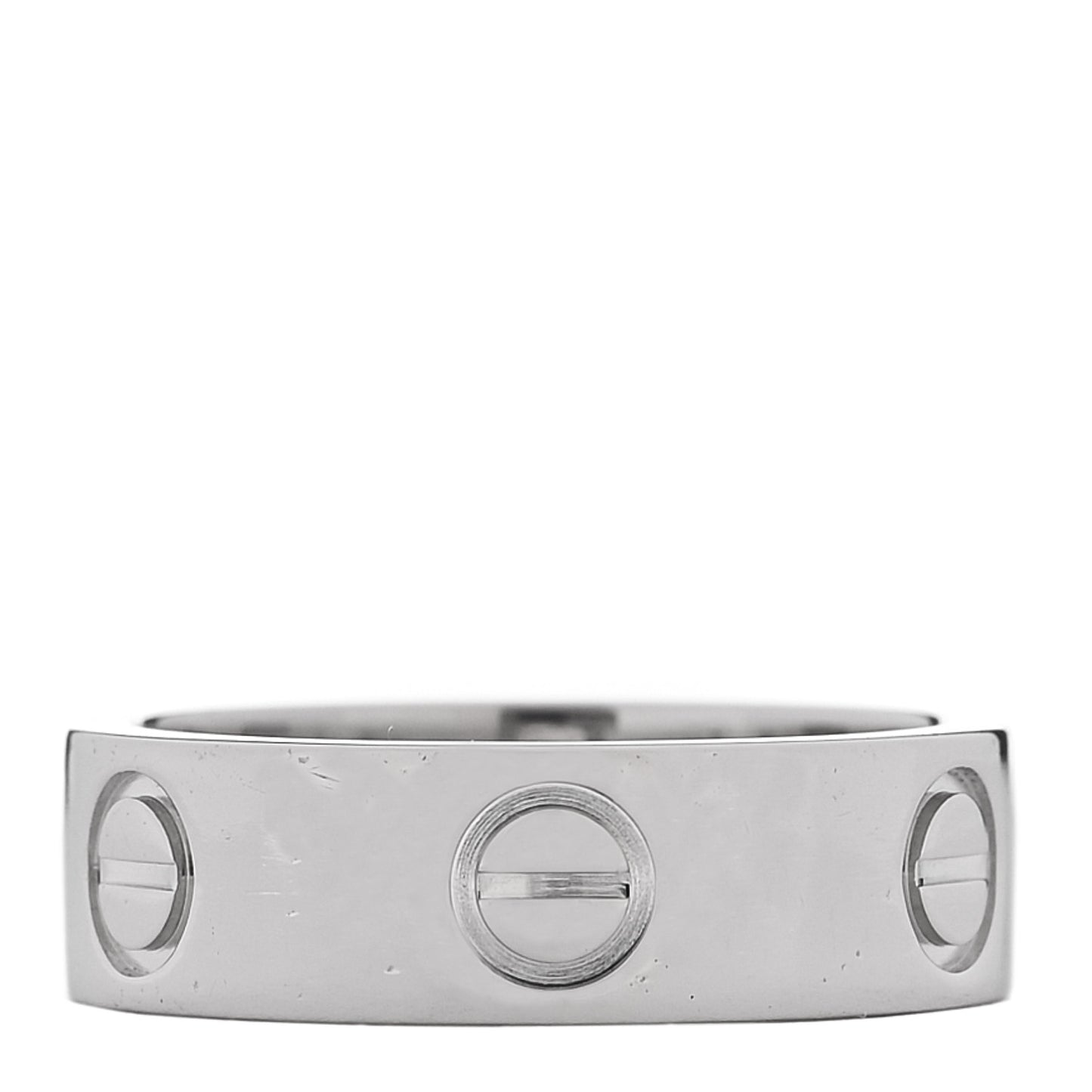Platinum 5.5mm LOVE Ring 49 5