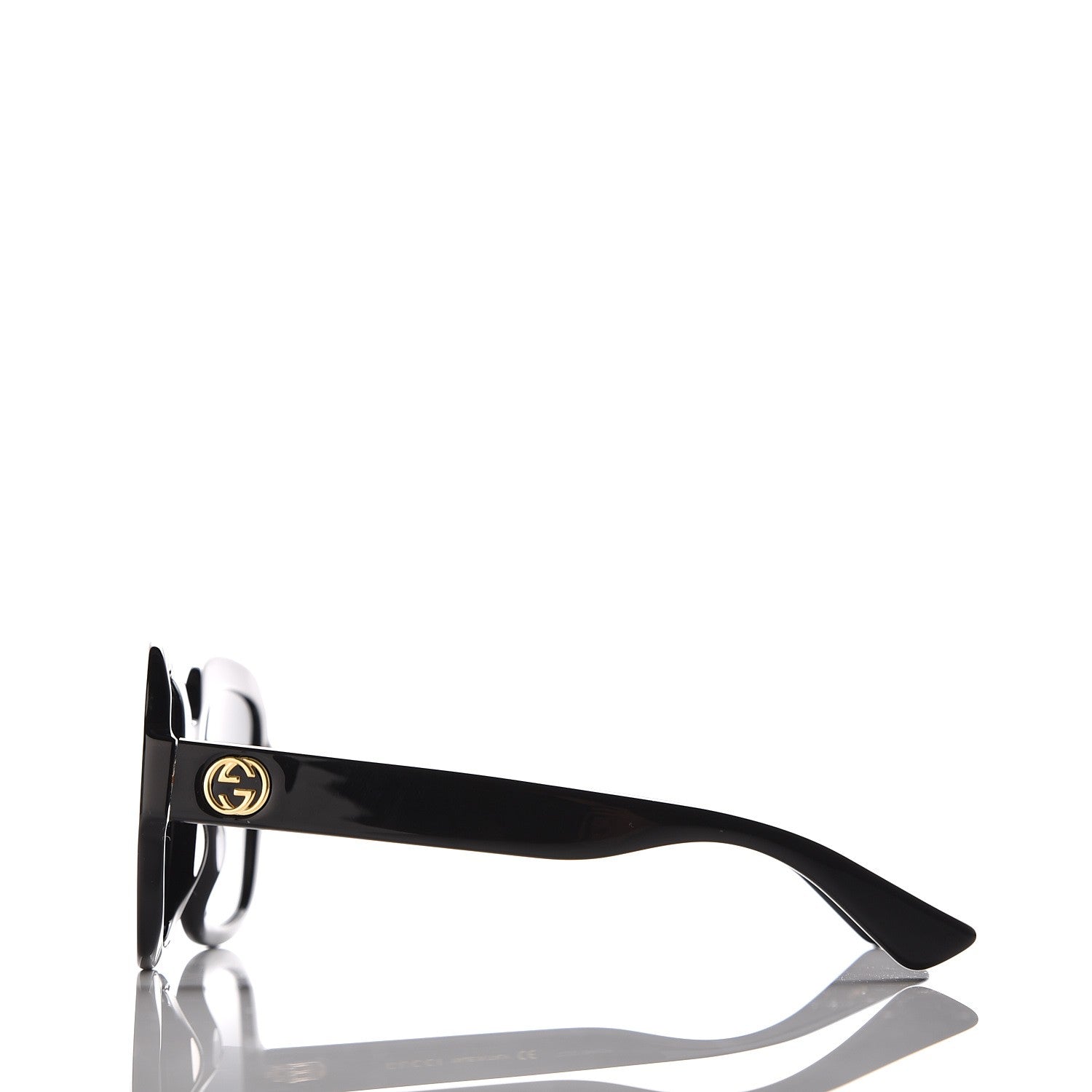 Gucci Oversize Square GG 0036S Sunglasses Black 3 of 7