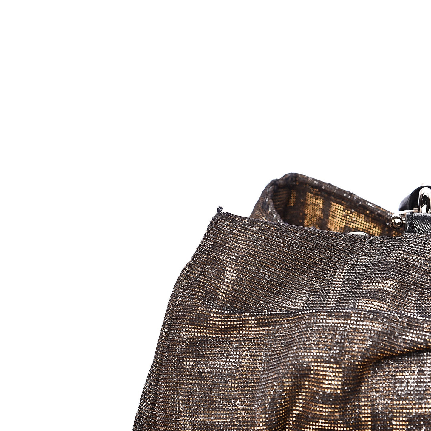 Metallic Lurex Zucca Mia Tote Brown
