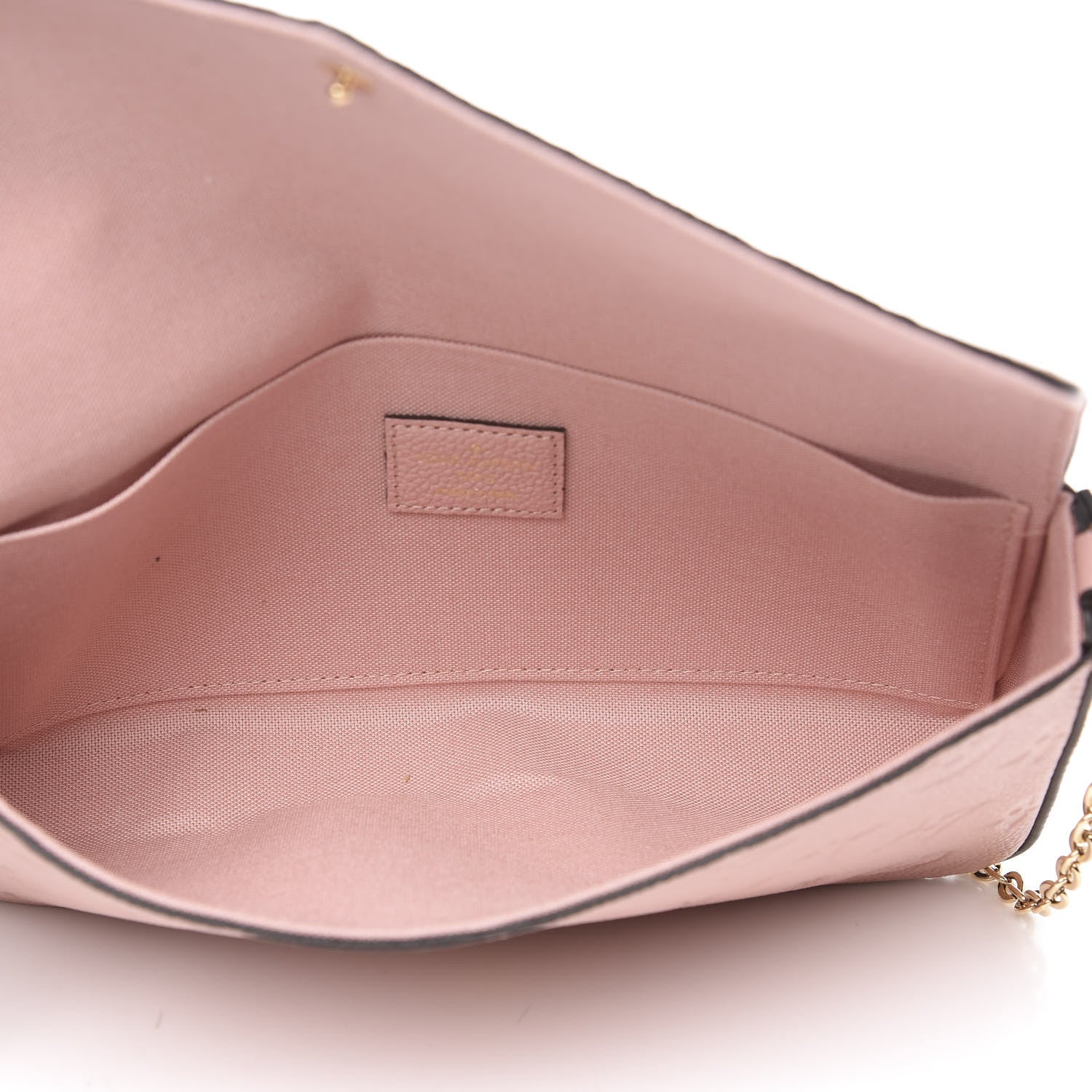 Louis Vuitton Empreinte Pochette Felicie Chain Wallet Rose Poudre 6 of 11