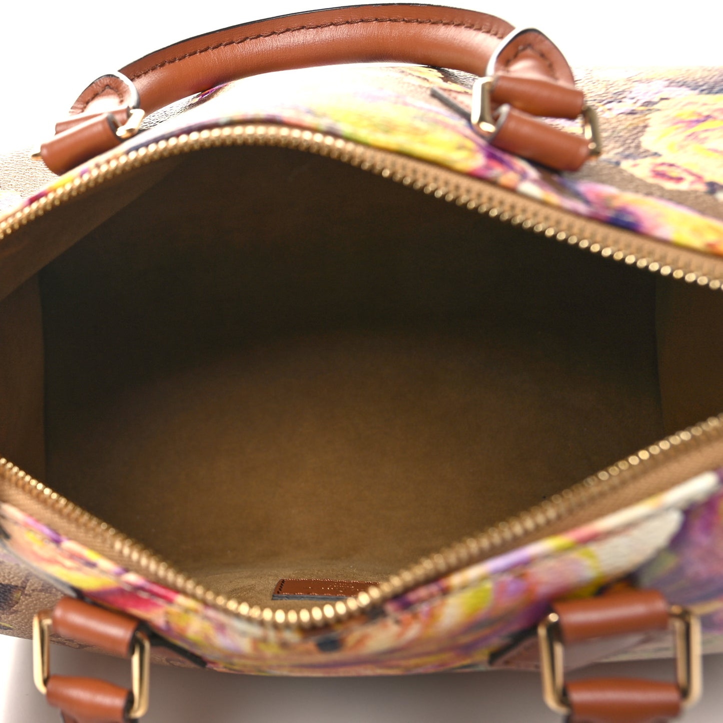 Metallic Monogram LV Garden Speedy Bandouliere 25 Gold