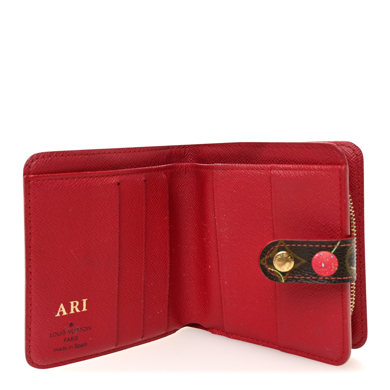Louis Vuitton Monogram Cerises Compact Zippe Wallet 5 of 10