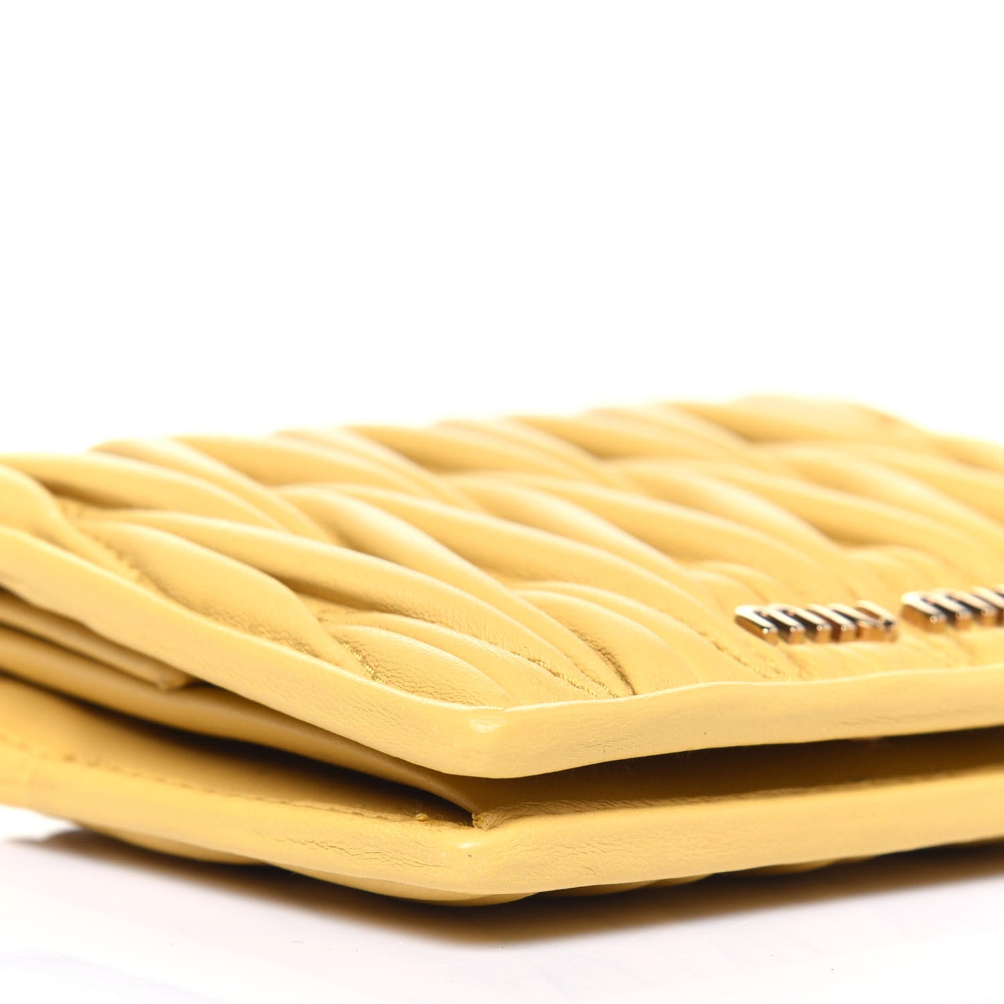 Nappa Matelasse Small Flap Wallet Ginestra
