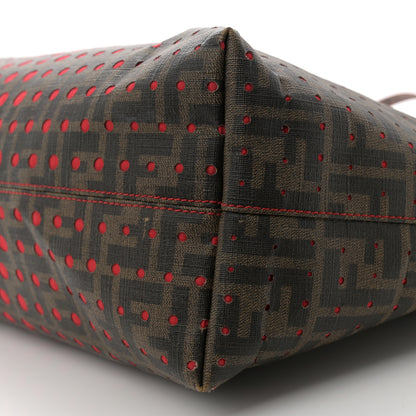 Fendi Zucca Spalmati Perforated Medium Roll Tote Tobacco 10 of 14