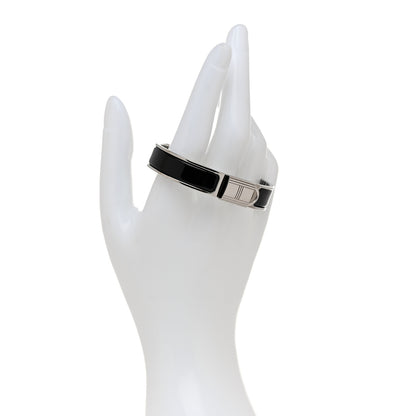 Hermes Enamel Narrow Clic Cadenas Bracelet PM Black 2 of 4