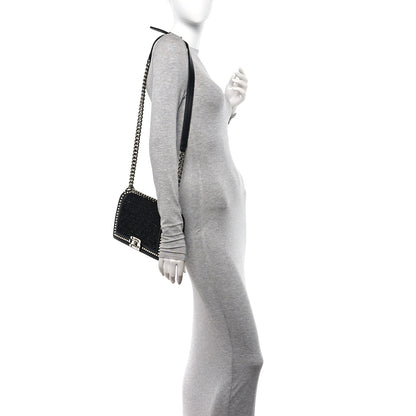 Chanel Calfskin Pearl Tweed Medium Boy Flap Black 2 of 10