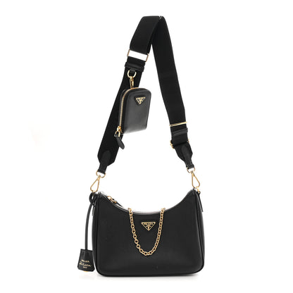 Prada Saffiano Lux Re-Edition 2005 Shoulder Bag Black 1 of 12