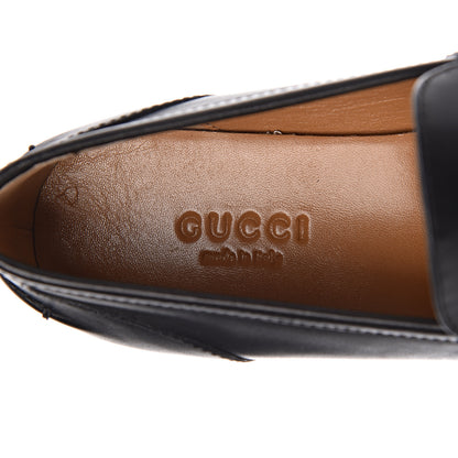 Gucci Calfskin Womens Jordaan Loafers 34.5 Black 6 of 10
