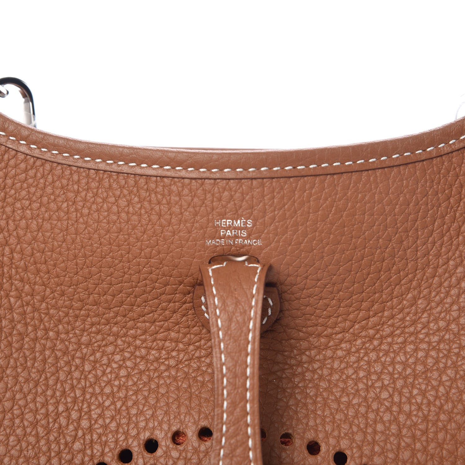 Hermes Taurillon Clemence Amazone Evelyne TPM Gold Jaune Ambre Brique 6 of 11