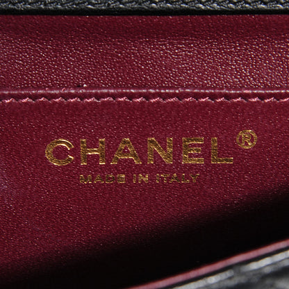 Chanel Lambskin Quilted Crossing Times Mini Flap Black 7 of 8