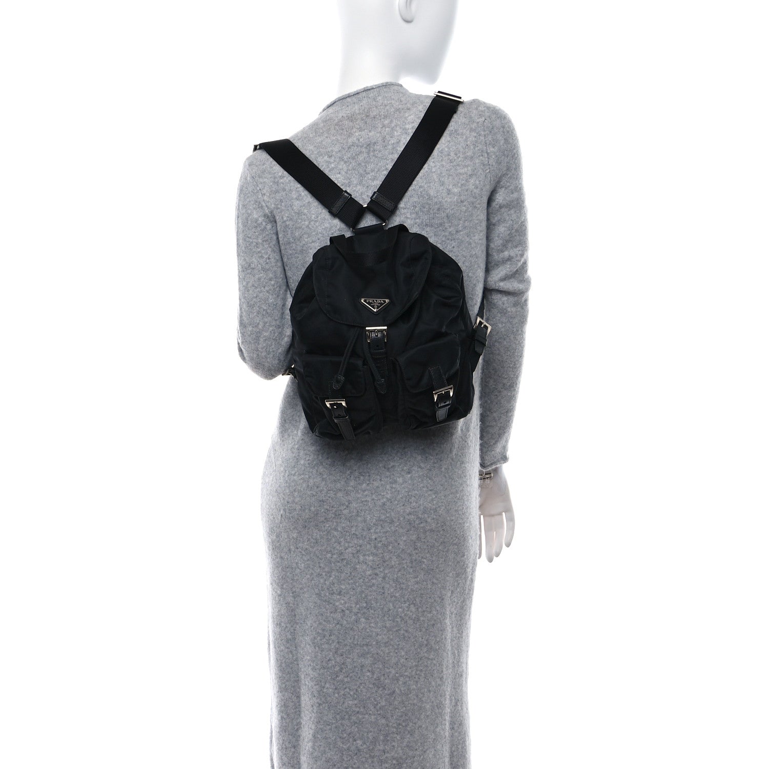 Prada Tessuto Nylon Vela Small Backpack Black 2 of 11