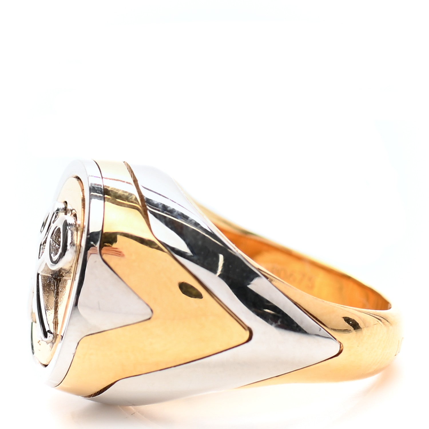 Louis Vuitton Signet Key Ring XS Gold Silver 6 of 6