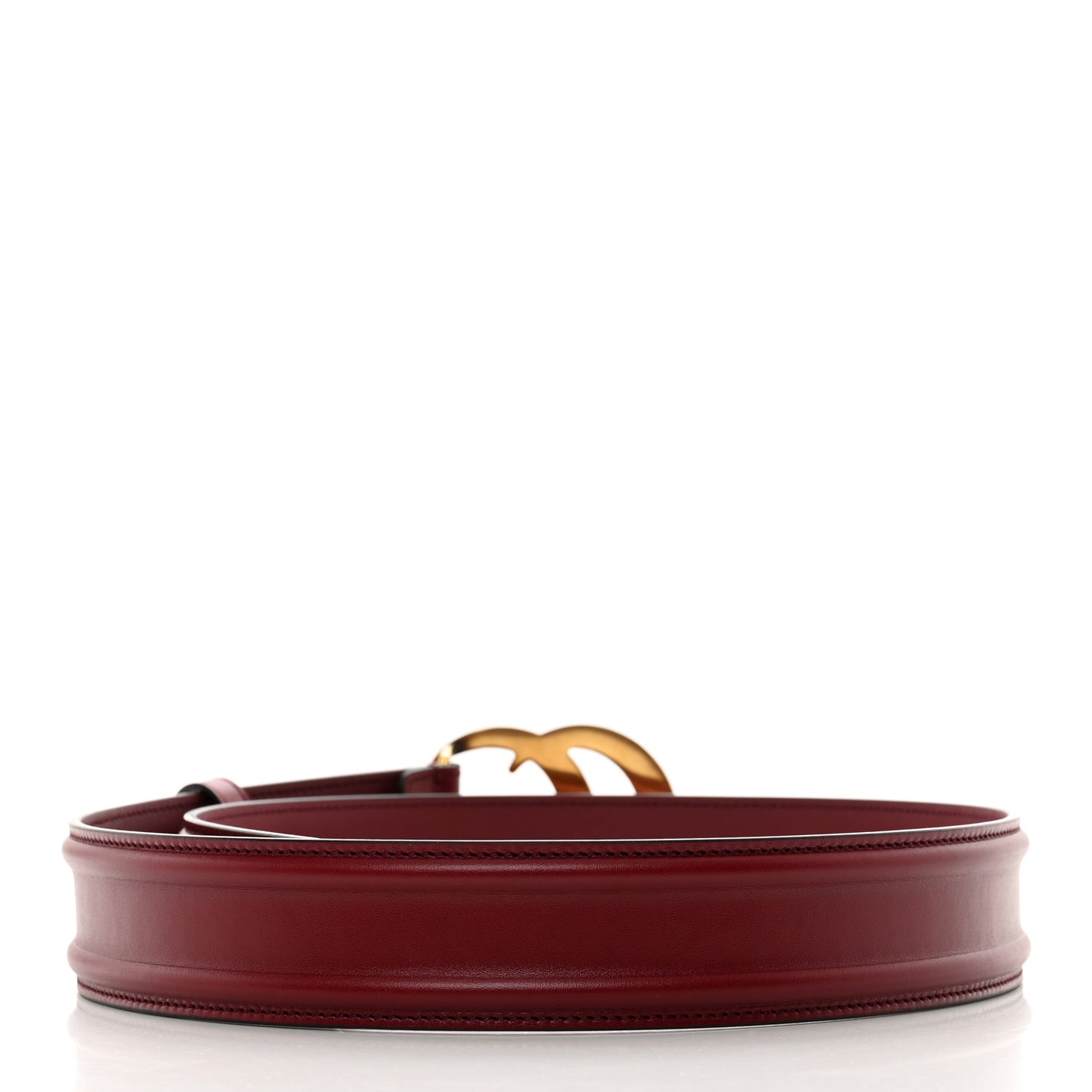 Ciny Lux Calfskin Patterned Double G 40mm Belt 85 34 Rubicund